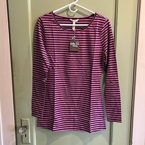 NWT Matilda Jane Pink and Purple Striped Shirt Women’s Medium